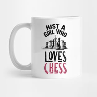 Just a girl who loves chess, gift for chess lover Mug